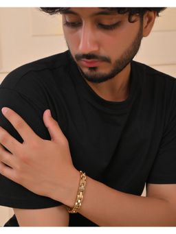 VOJ - Golden Link Tungsten Magnetic Bracelet For Men