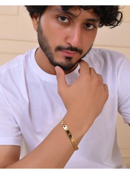 VOJ - Men Gold-Plated Link Bracelet