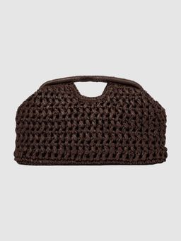Forever New - Shara Weave Frame Clutch - Brown