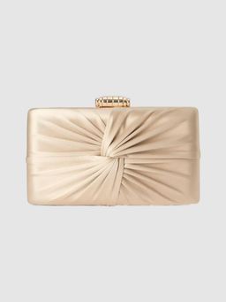Forever New - Tate Twist Satin Hardcase Clutch With Detachable Strap