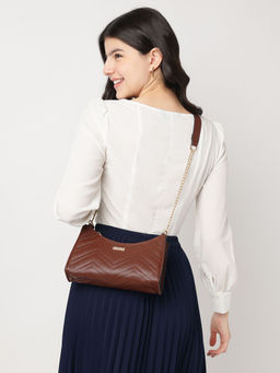 Fastrack - Chevron Quilt Chain Shoulder for Women