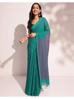 Fabindia - Green Cotton Sari