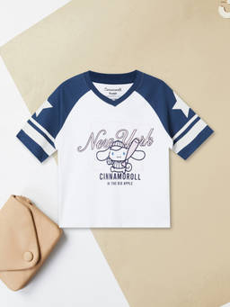 max - White Cotton Regular Fit V-Neck T-Shirt