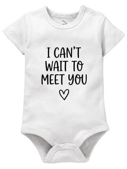Zeezeezoo - I Can'T Wait To Meet You Bodysuit (0-3 Months)