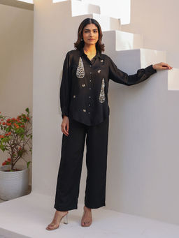 Bud & Tulip - Black Tiny Butterfly Co-Ord (Set of 2)