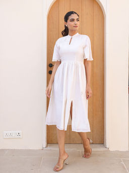 Bud & Tulip - White Octopus Midi Dress