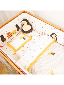 SNUGGLY SPACES - Hoggy The Hedgehog- Umbrella Hoggy - Cot Bedding Set (Set of 6)