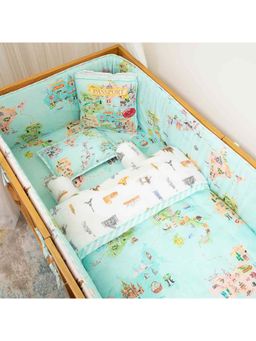 SNUGGLY SPACES - Born To Travel - Cot Bedding Set with Bumper (Set of 8)