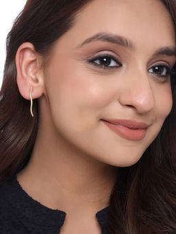 VIRAASI - Minimal Gold Stud Drop Earrings for Girls