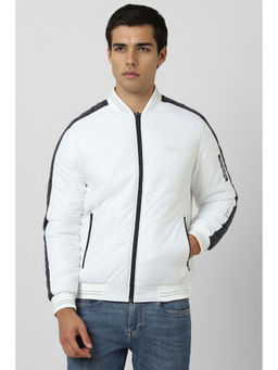 Van Heusen - Men White Patterned Casual Jacket