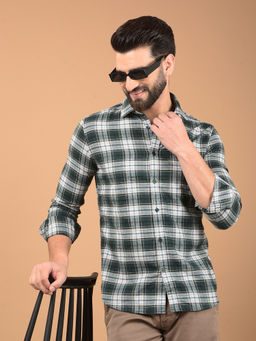CRIMSOUNE CLUB - Green Checked Shirt