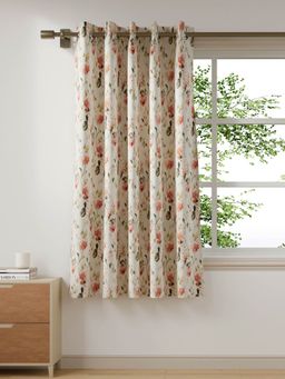 Ddecor Live Beautiful - 1 Piece of 5 FT Window Ready Made Curtain, Pink