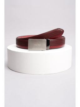 Allen Solly - Men Leather Printed Red Casual Belt