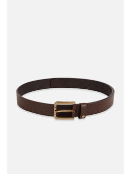 Allen Solly - Men Leather Textured Brown Formal Belt