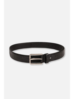 Allen Solly - Men Leather Textured Black Formal Belt