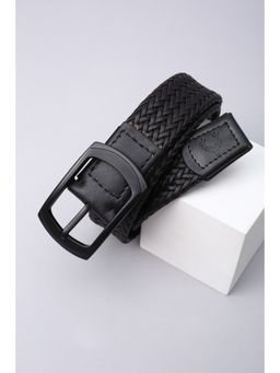Allen Solly - Men Leather Textured Black Casual Belt