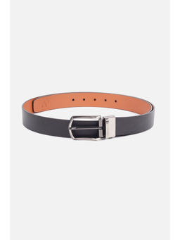 Allen Solly - Men Leather Textured Black Casual Belt