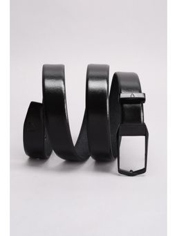 Allen Solly - Men Leather Solid Black Casual Belt