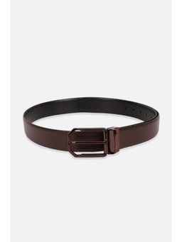 Van Heusen - Men Leather Reversible Textured Brown Casual Belt