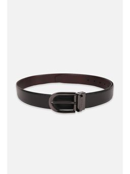 Van Heusen - Men Leather Reversible Textured Black Casual Belt