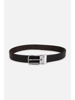 Van Heusen - Men Leather Reversible Textured Black Casual Belt