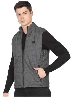 Arrow - Sports Men Grey Reversible Polyester Sleeveless Jacket