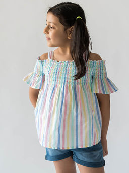 A Little Fable - Girls Tops Multi Color
