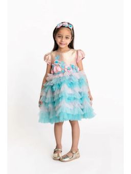 A Little Fable - Girls Multi Color Knee Length Dresses