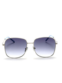 Scott Sunglasses - Blue Lens Square UV Protected Sunglass Full Rim Metallic Frame With UV Protection