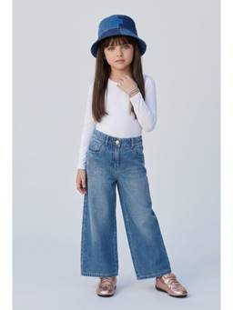 TINY GIRL - Girls Blue Cotton Jeans