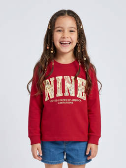 TINY GIRL - Girls Purple Cotton T-Shirt