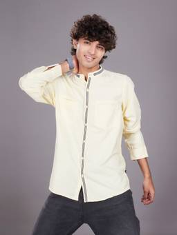 TeenTrums - Boys Yellow Cotton Shirt