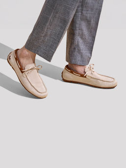 Neeman's - Relive Knit Beige Boat Shoes