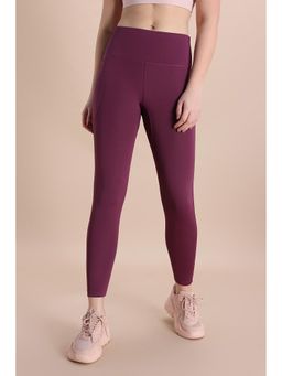 Zivame - Zelocity Quick Dry Gym Purple Leggings