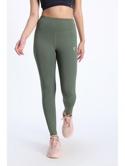 Zivame - Zelocity Quick Dry Gym Green Leggings