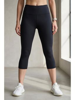 Zivame - Zelocity Quick Dry Black Capri Tights