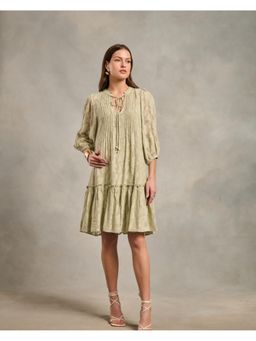 Style Island - Nia Jacquard Knee Dress