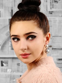 Odette - White and Grey Double Pearl Stud Earrings