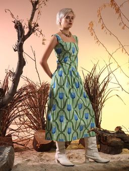SUGERCANDY - Armenia Floral Printed Midi Dress