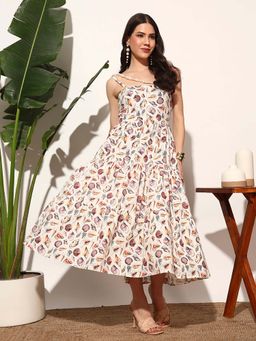 SUGERCANDY - Shells and Pearls Printed Strappy Dress