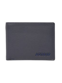 Aeropostale - Mens Leather Slimfold Malibu Wallet - Navy Blue