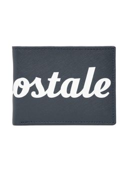Aeropostale - Mens Leather Slimfold Durango Wallet - Navy Blue