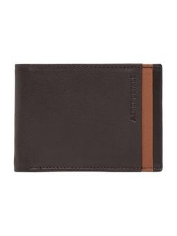 Aeropostale - Mens Leather Slimfold Walsenburg Wallet - Brown