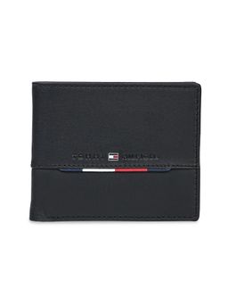 Tommy Hilfiger - Mens Leather Global Coin Eupen Wallet - Black