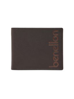 United Colors of Benetton - Mens Leather Slimfold Bindura Wallet - Brown