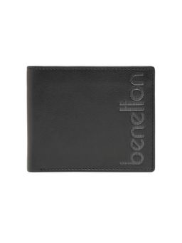 United Colors of Benetton - Mens Leather Global Coin Bindura Wallet - Black
