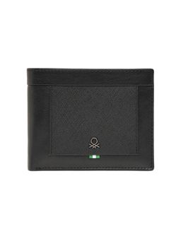 United Colors of Benetton - Mens Leather Passcase Speyer Wallet - Black