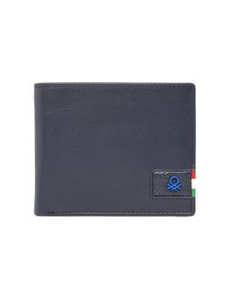 United Colors of Benetton - Mens Leather Multicard Coin Wittenberg Wallet - Navy Blue