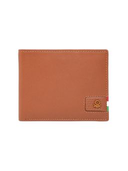 United Colors of Benetton - Mens Leather Passcase Wittenberg Wallet - Tan