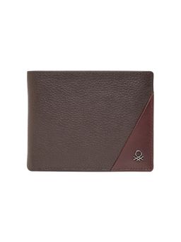 United Colors of Benetton - Mens Leather Passcase Gladbeck Wallet - Brown